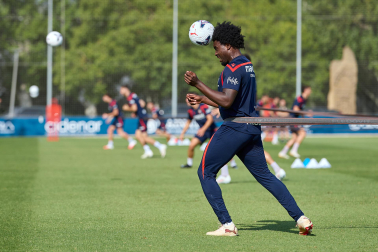 Foto del entrenamiento de Osasuna de este 11 de agosto