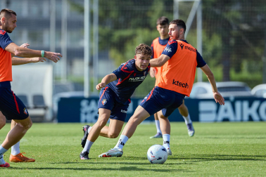 Foto del entrenamiento de Osasuna de este 11 de agosto