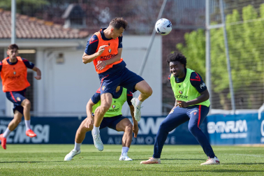 Foto del entrenamiento de Osasuna de este 11 de agosto