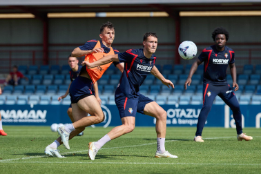 Foto del entrenamiento de Osasuna de este 11 de agosto