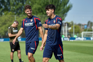 Foto del entrenamiento de Osasuna de este 11 de agosto