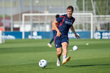 Foto del entrenamiento de Osasuna de este 12 de agosto