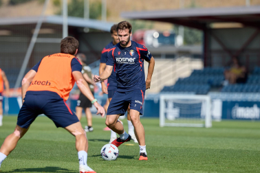 Foto del entrenamiento de Osasuna de este 12 de agosto