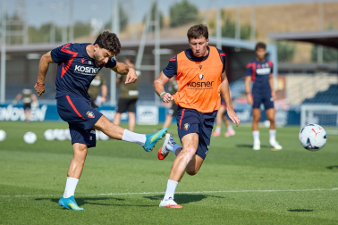 Foto del entrenamiento de Osasuna de este 12 de agosto