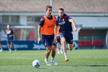 Foto del entrenamiento de Osasuna de este 12 de agosto