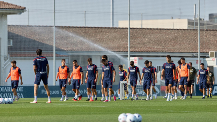 Foto del entrenamiento de Osasuna de este 12 de agosto