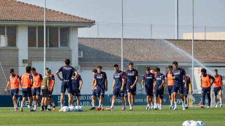 Foto del entrenamiento de Osasuna de este 12 de agosto