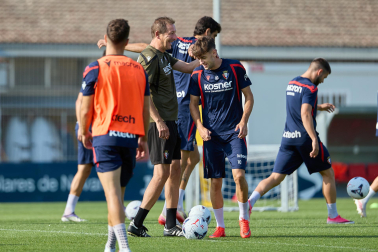 Foto del entrenamiento de Osasuna de este 12 de agosto