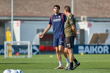 Foto del entrenamiento de Osasuna de este 12 de agosto