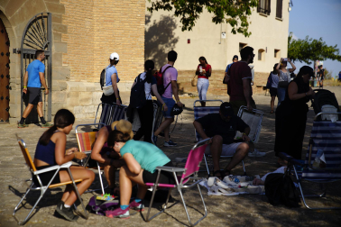 Fotos del eclipse solar en Arguedas