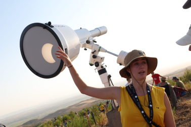 Fotos del eclipse solar en Sendaviva