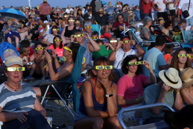 Fotos del eclipse solar en Lerín