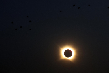 Fotos del eclipse solar en Lerín
