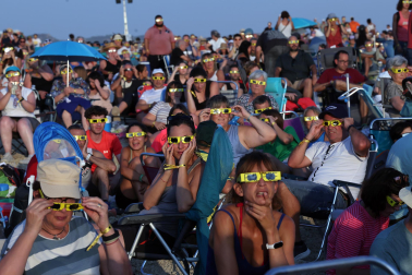Fotos del eclipse solar en Lerín