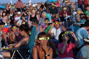Fotos del eclipse solar en Lerín