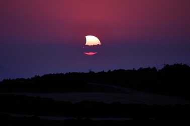Fotos del eclipse de sol en Ujué