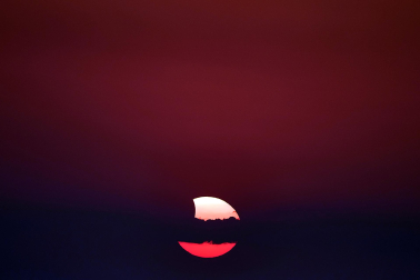 Fotos del eclipse de sol en Ujué