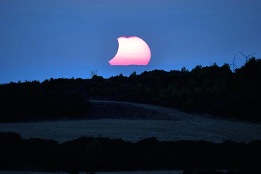 Fotos del eclipse de sol en Ujué