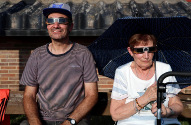 Fotos del eclipse solar en Estella