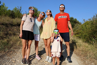 Fotos del eclipse solar en Estella