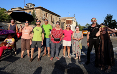 Fotos del eclipse solar en Estella