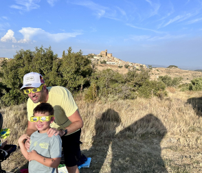 Momentos antes del eclipse desde Ujué