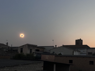 Foto del eclipse desde Murillo El Fruto