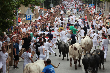 Fotos del primer encierro de las fiestas de Tafalla 2026