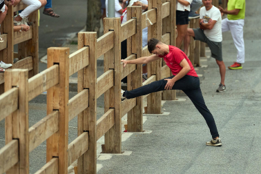 Fotos del primer encierro de las fiestas de Tafalla 2026