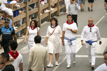 Fotos del primer encierro de las fiestas de Tafalla 2026
