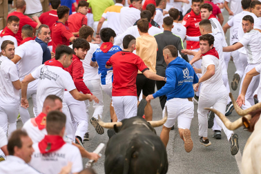 Fotos del primer encierro de las fiestas de Tafalla 2026