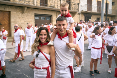 Fotos del inicio de las fiestas en Aibar
