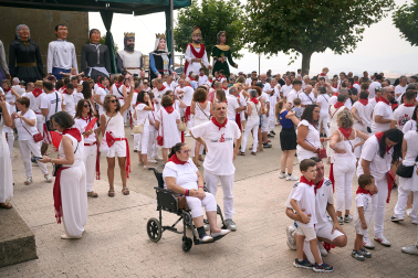 Fotos del inicio de las fiestas en Aibar