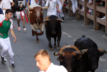 Fotos del segundo encierro de fiestas de Tafalla 2026