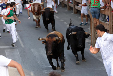 Fotos del segundo encierro de fiestas de Tafalla 2026