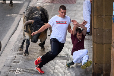 Fotos del segundo encierro de fiestas de Tafalla 2026
