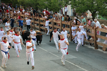 Fotos del segundo encierro de fiestas de Tafalla 2026
