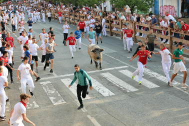 Fotos del segundo encierro de fiestas de Tafalla 2026