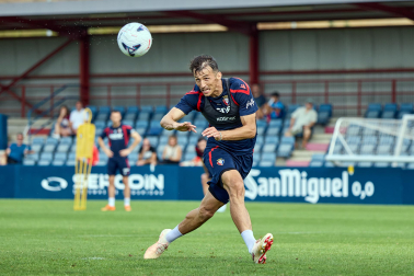 Fotos del entrenamiento de este domingo de Osasuna en Tajonar