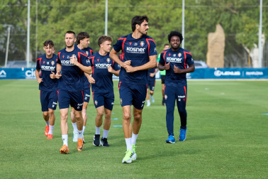 Fotos del entrenamiento de este domingo de Osasuna en Tajonar