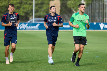 Fotos del entrenamiento de este domingo de Osasuna en Tajonar