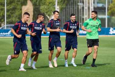 Fotos del entrenamiento de este domingo de Osasuna en Tajonar