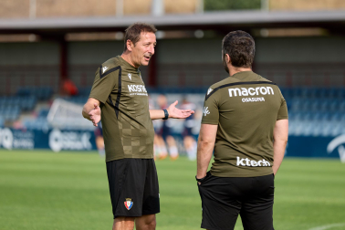 Fotos del entrenamiento de este domingo de Osasuna en Tajonar