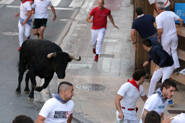 Fotos del tercer encierro de fiestas de Tafalla