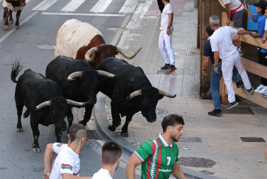 Fotos del tercer encierro de fiestas de Tafalla