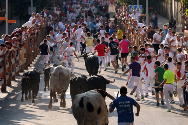 Fotos del tercer encierro de fiestas de Tafalla
