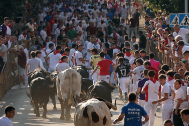 Fotos del tercer encierro de fiestas de Tafalla