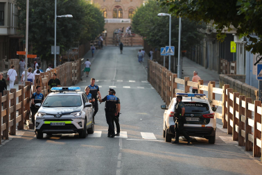Fotos del tercer encierro de fiestas de Tafalla