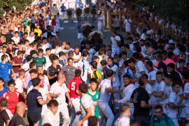 Fotos del tercer encierro de fiestas de Tafalla
