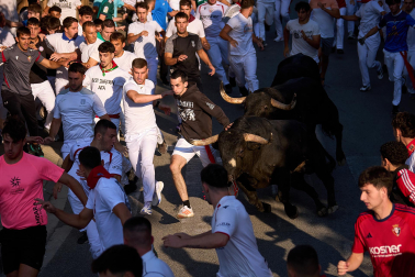 Fotos del tercer encierro de fiestas de Tafalla